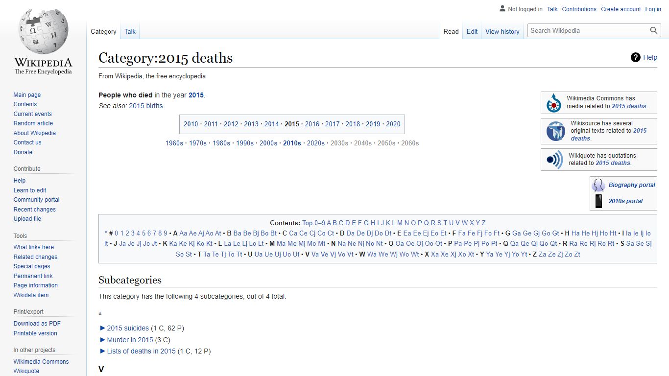 Category:2015 deaths - Wikipedia